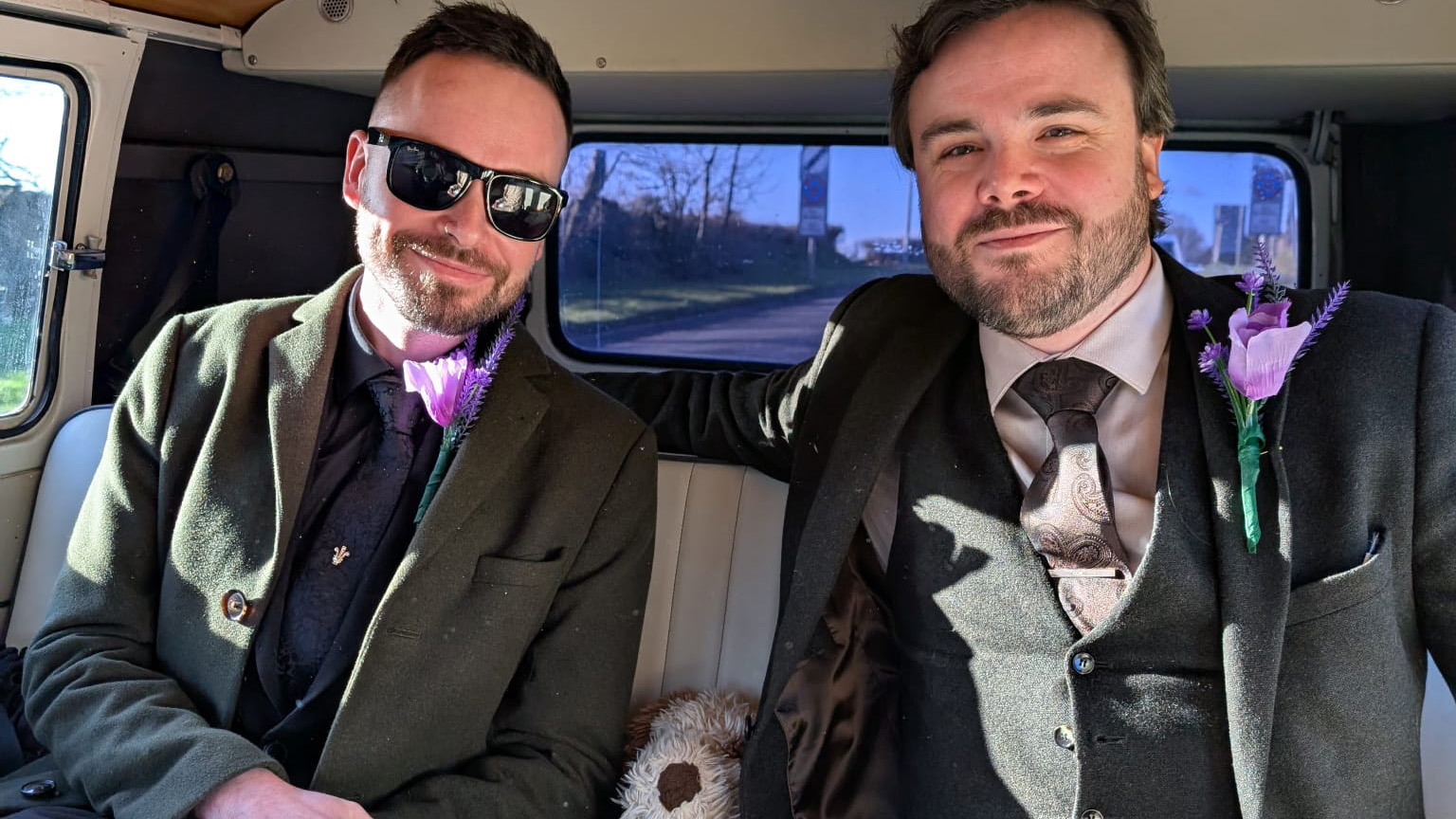 Joe our chauffeur was amazing - he arrived early as he was unsure of the pick up. He made a massive fuss of everyone, moving the van for photography and allowing everyone time and space. The first run a woman passed him at speed on an icy lane causing him to do an emergency stop- he made sure all my boys were ok before he went on and still got back on time to get the bridesmaids. He took photos of the bridal party (as the photographer had left for the venue) He waited until after the ceremony so the bride and groom could have pictures with the van.