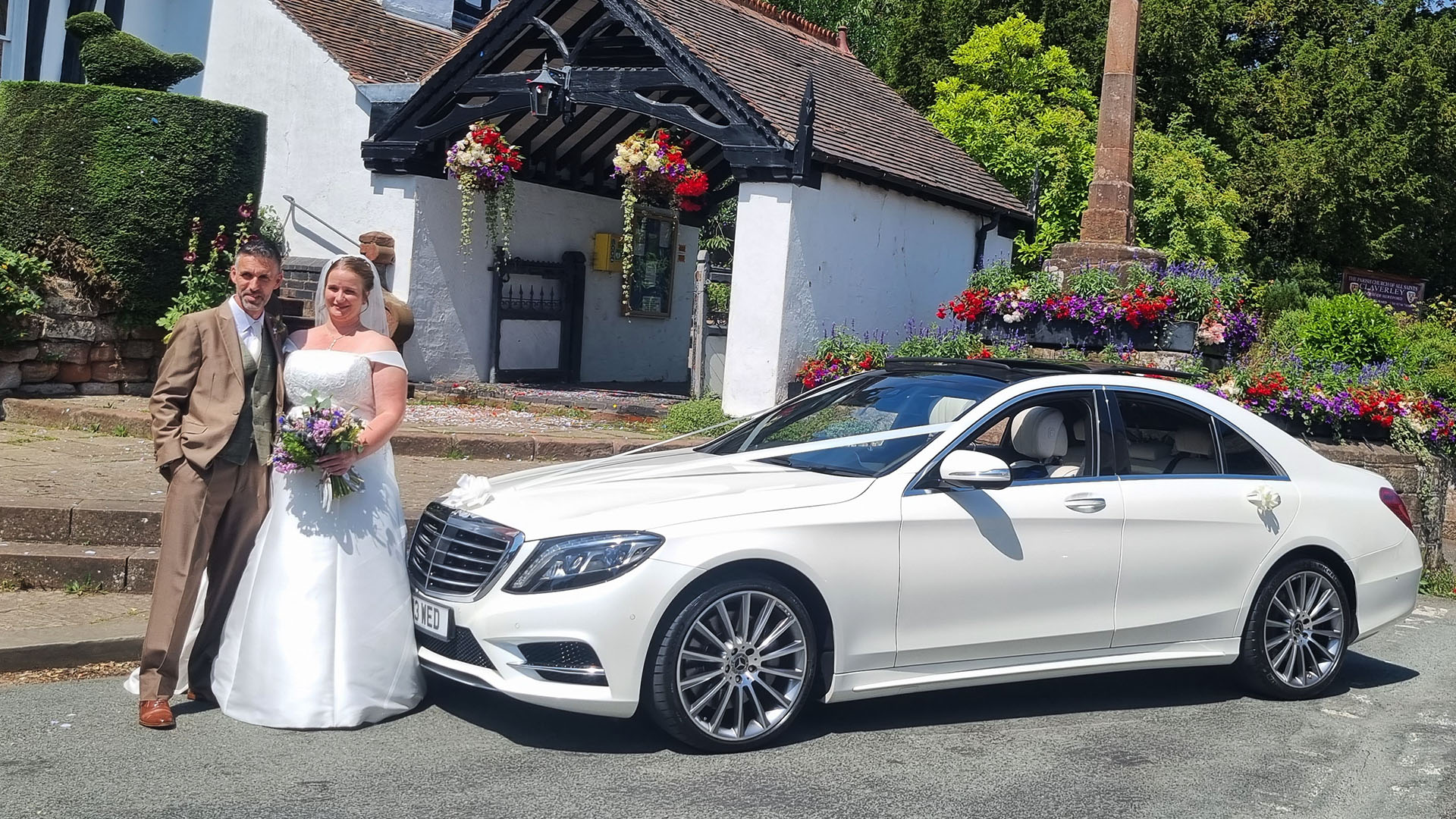 Mercedes wedding car