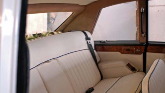 Classic Daimler Limousine cream interior