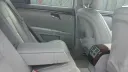 Rear interior leather seat inside Mercedes car