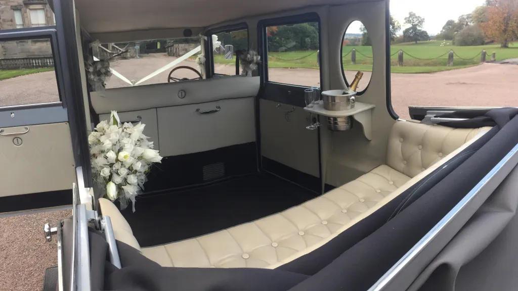 cream interior inside vintage imperial