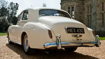 Rear view of a classic Rolls-Royce Silver Cloud I