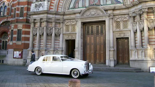 Rolls-Royce Silver Cloud on duty at a wedding in Uxbridge