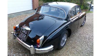 Rear view of Black Jaguar Mk2