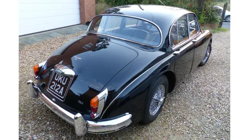 Rear view of Black Jaguar Mk2