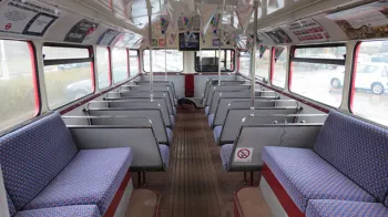 London Routemaster Bus lower deck interior