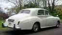 Right rear view of White Rolls-Royce Silver Cloud I