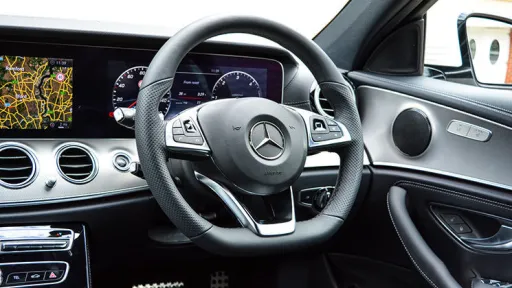 Mercedes S-class front driver's dashboard