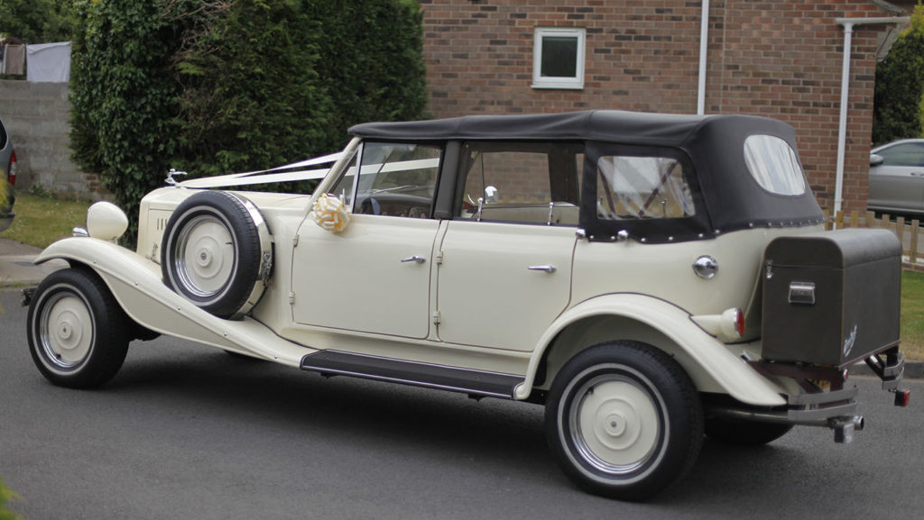 Vintage style Beauford Convertible Wedding Car Chippenham, Wiltshire