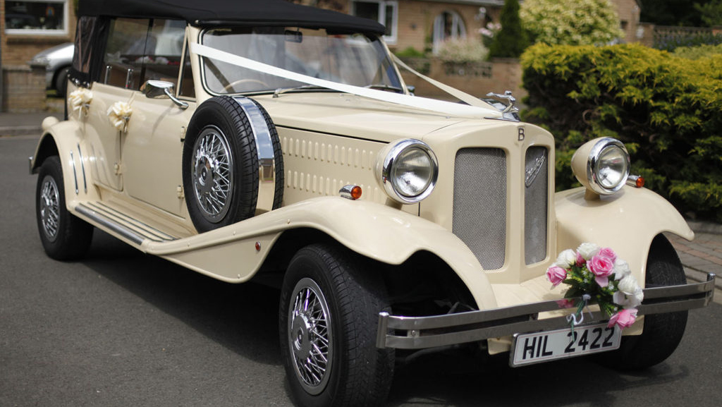 1930's Vintage Style Beauford Convertible Wedding Car Hire Wiltshire