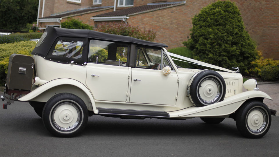 Vintage style Beauford Convertible Wedding Car Chippenham, Wiltshire