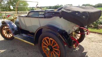 Oakland Model 40 Tourer rear view with roof down tucked away