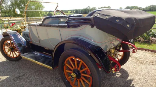 Oakland Model 40 Tourer rear view with roof down tucked away