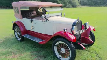 Left front view of Chevrolet Capitol AA Convertible with roof Closed