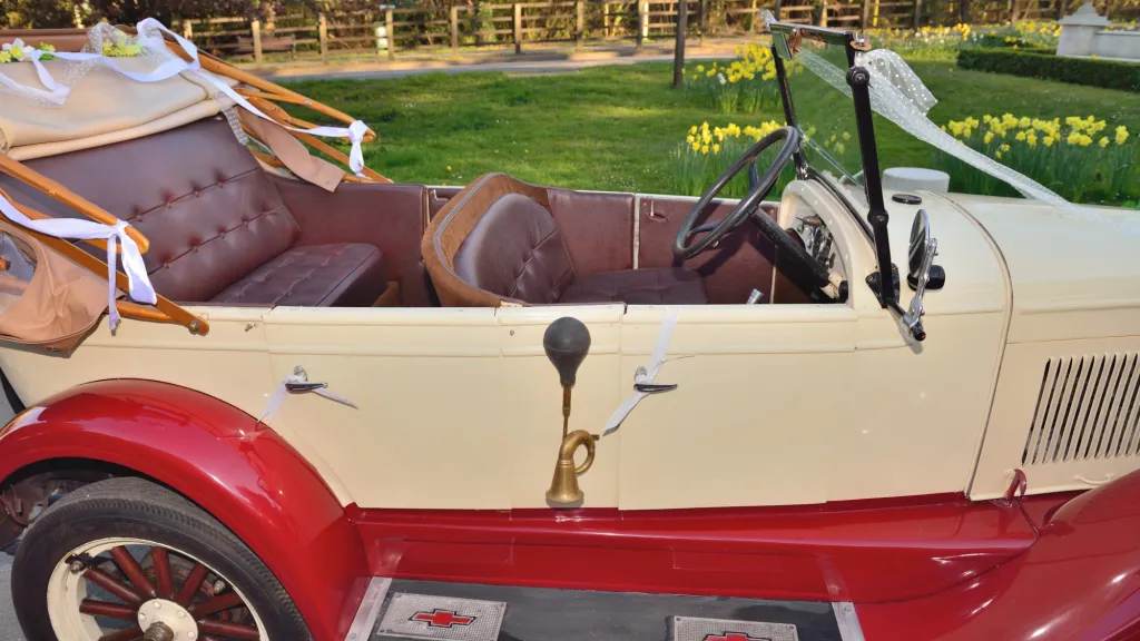 Close up Right Side view of Vintage Chevrolet showing easy access via 4-doors