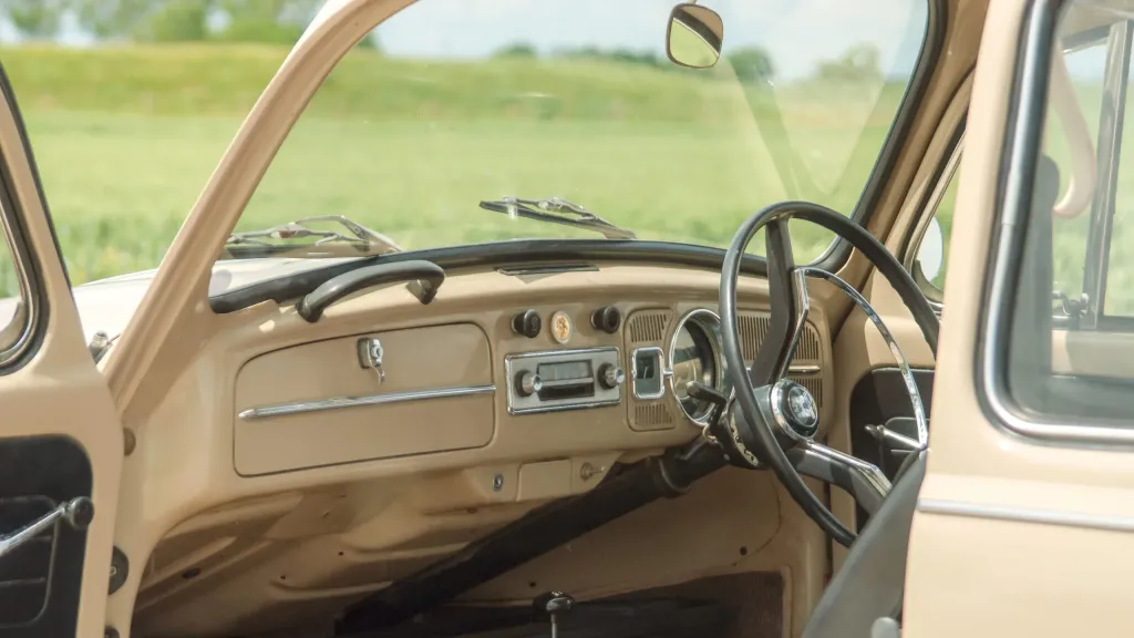 Volkswagen Beetle front interior view