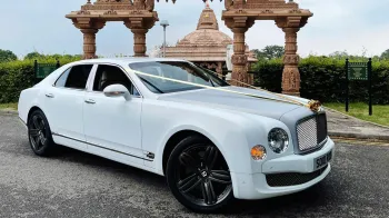 White Bentley Mulsanne Wedding Car Hire London