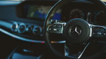 Mercedes S400 front driver dashboard