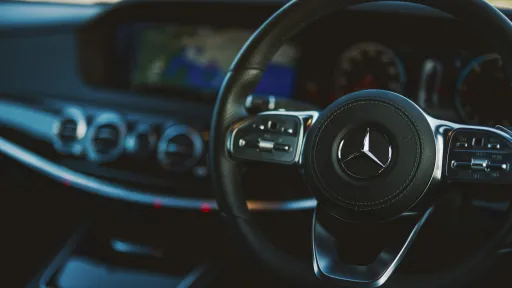 Mercedes S400 front driver dashboard