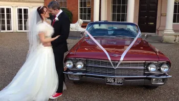 Red Cadillac Convertible hire London