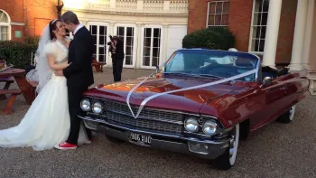 Red Cadillac Convertible hire London