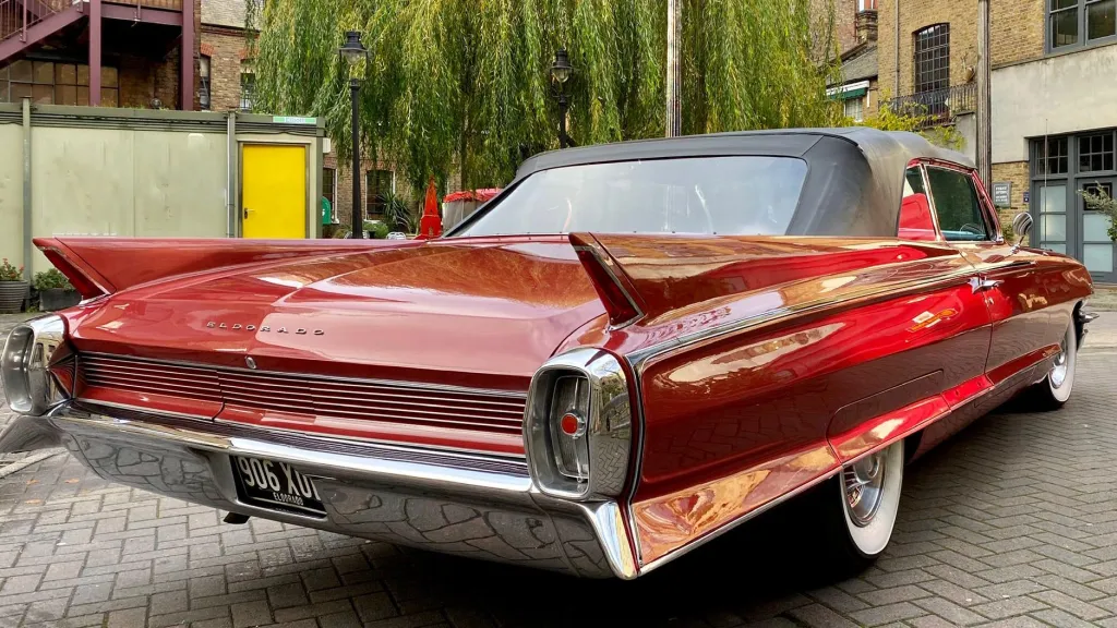 Red Cadillac Convertible hire London