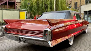 Red Cadillac Convertible hire London