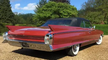 Red Cadillac Convertible hire London