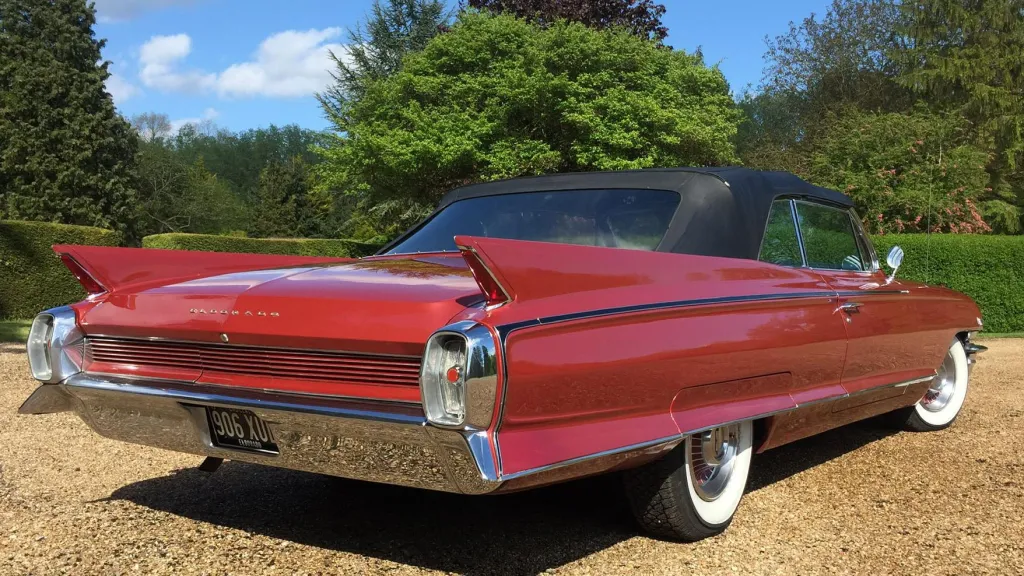 Red Cadillac Convertible hire London