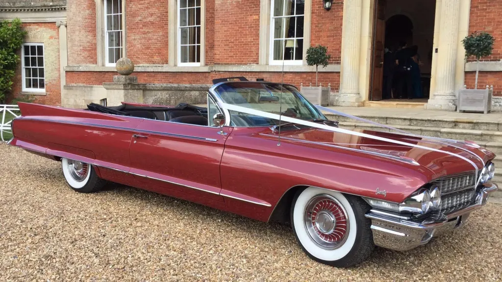Red Cadillac Convertible hire London