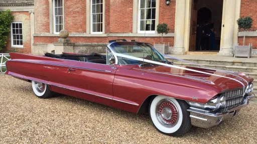 Red Cadillac Convertible hire London