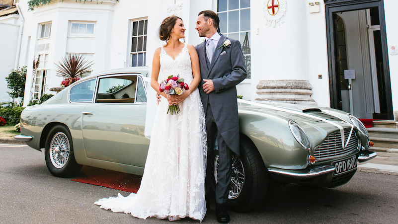 We were thrilled to get our first choice of wedding cars this summer and were driven in style between the church and our reception venue by Adrian in his beautiful green DB6. It was certainly a head-turner - stylish and pretty - and sounded great! Adrian was prompt and professional throughout. We would highly recommend! Thanks Adrian! Katherine & Jon
