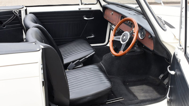 White Convertible Triumph