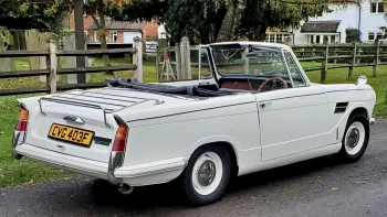 White Convertible Triumph