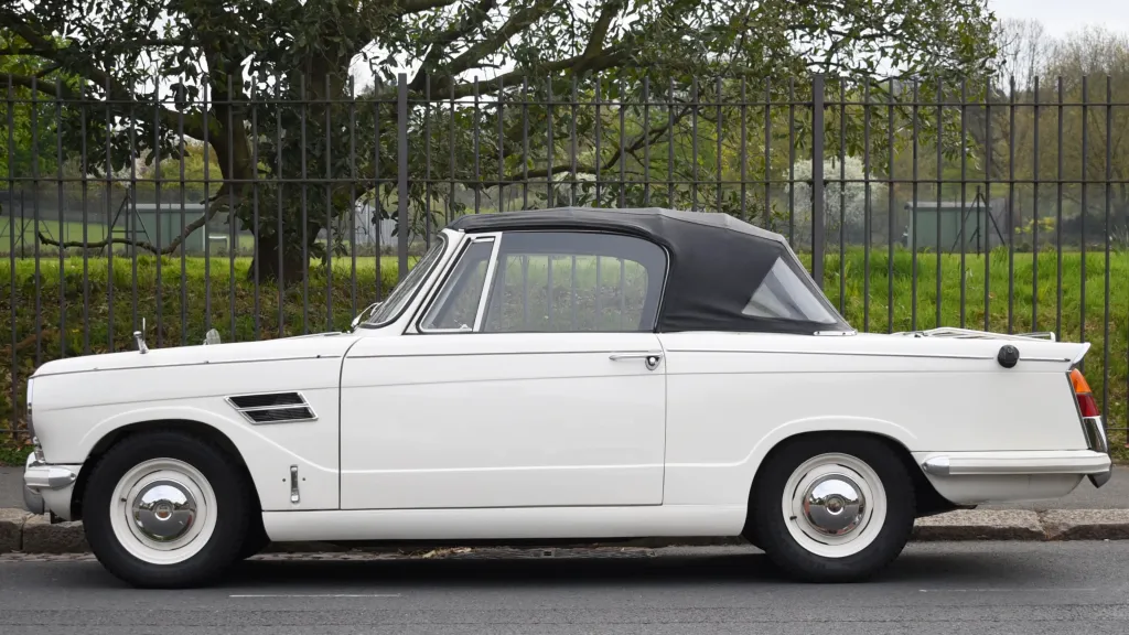 White Convertible Triumph