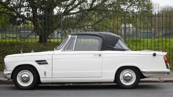 White Convertible Triumph