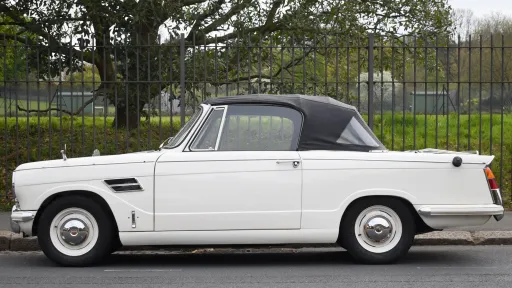 White Convertible Triumph