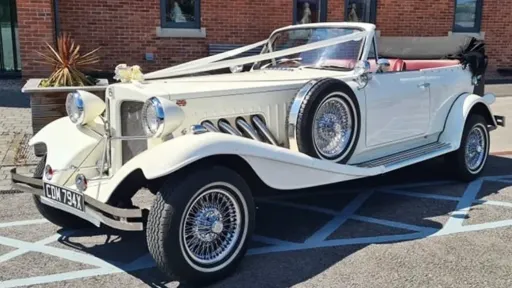 Vintage Beauford Wedding Car