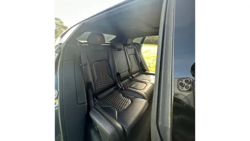 Lamborghini Urus rear interior in Black Leather