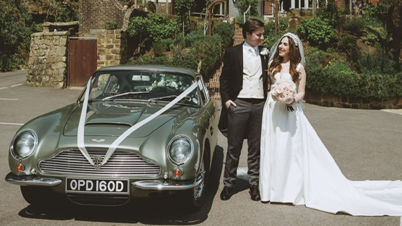 “Adrian is extremely professional and friendly and his car is amazing! We had a last minute change of plan during the wedding meaning we had an extra 5/10 minutes to spare whilst we waited for our guests to get to the venue first. This was absolutely no problem for Adrian who therefore took us on a longer route, around the country lanes close to the venue. This meant perfect timing for turning up to our venue. We really cannot recommend Adrian enough - ten out of ten!” - Tessa & Harry

