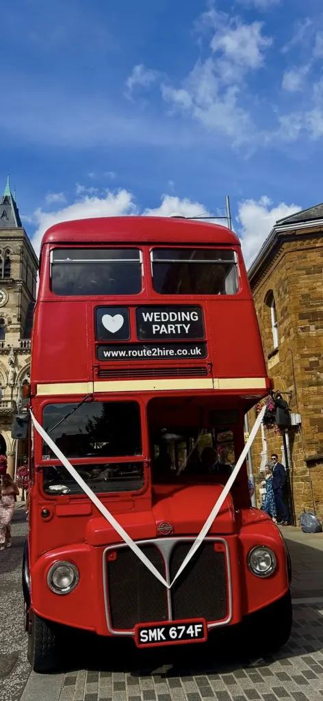 We hired the Routemaster Bus to transport up to 60 Wedding guests from The Guild Hall, Northampton to The Brampton Halt pub for the reception, no parking hassle, no convoys, no designated drivers required, Driver & Secondman very friendly & helpful...highly recommended.