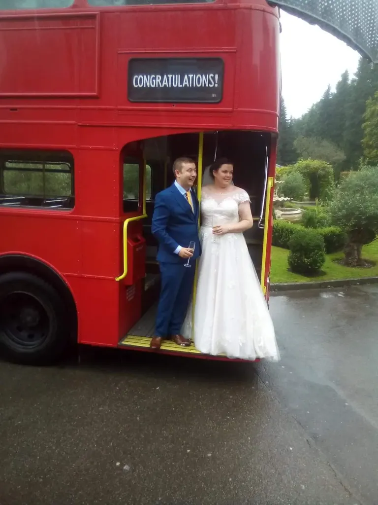 We had a great time having a vintage bus for hire for our wedding. Booking and communications was seamless and stress free... Couldn't fault the value in comparison to how much it would of cost us to hire enough cars for a large bridal party plus we love vintage double deckers and we're able to have a space to ourselves to relax post church while family were able to enjoy and be part of the ride on the lower deck.WE LOVED IT!