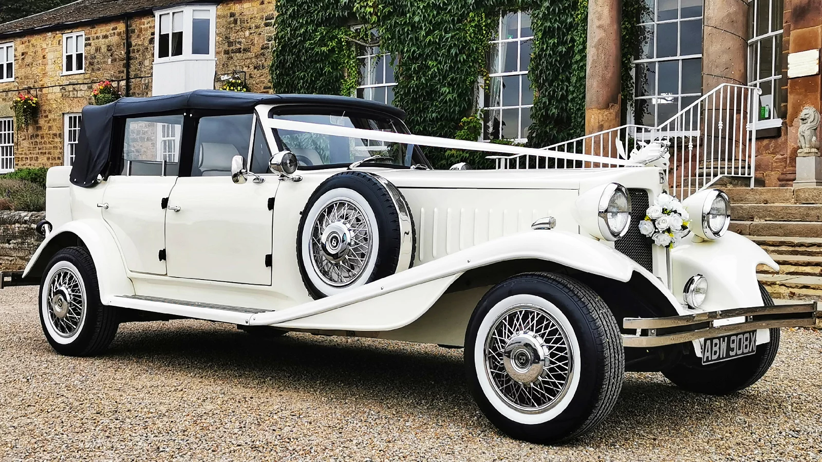 Vintage Style Beauford Convertible for hire in Bradford, Leeds, West Yorkshire