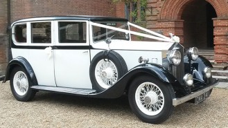 Rolls-Royce 20/25 Limousine wedding car for hire in Portsmouth, Hampshire
