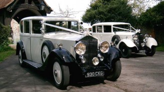A Pair of Rolls-Royce 20/25 Limousines wedding car for hire in Cadnam, Hampshire