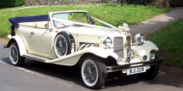 Beauford Convertible wedding car for hire in Lewes, East Sussex