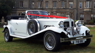Beauford Convertible wedding car for hire in Barnet, London