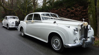 A Pair of Rolls-Royce Silver Cloud I’s wedding car for hire in Wareham, Dorset