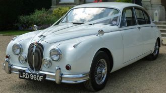 Jaguar MK II wedding car for hire in London