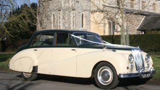 Armstrong-Siddeley Sapphire wedding car for hire in Royston, Hertfordshire
